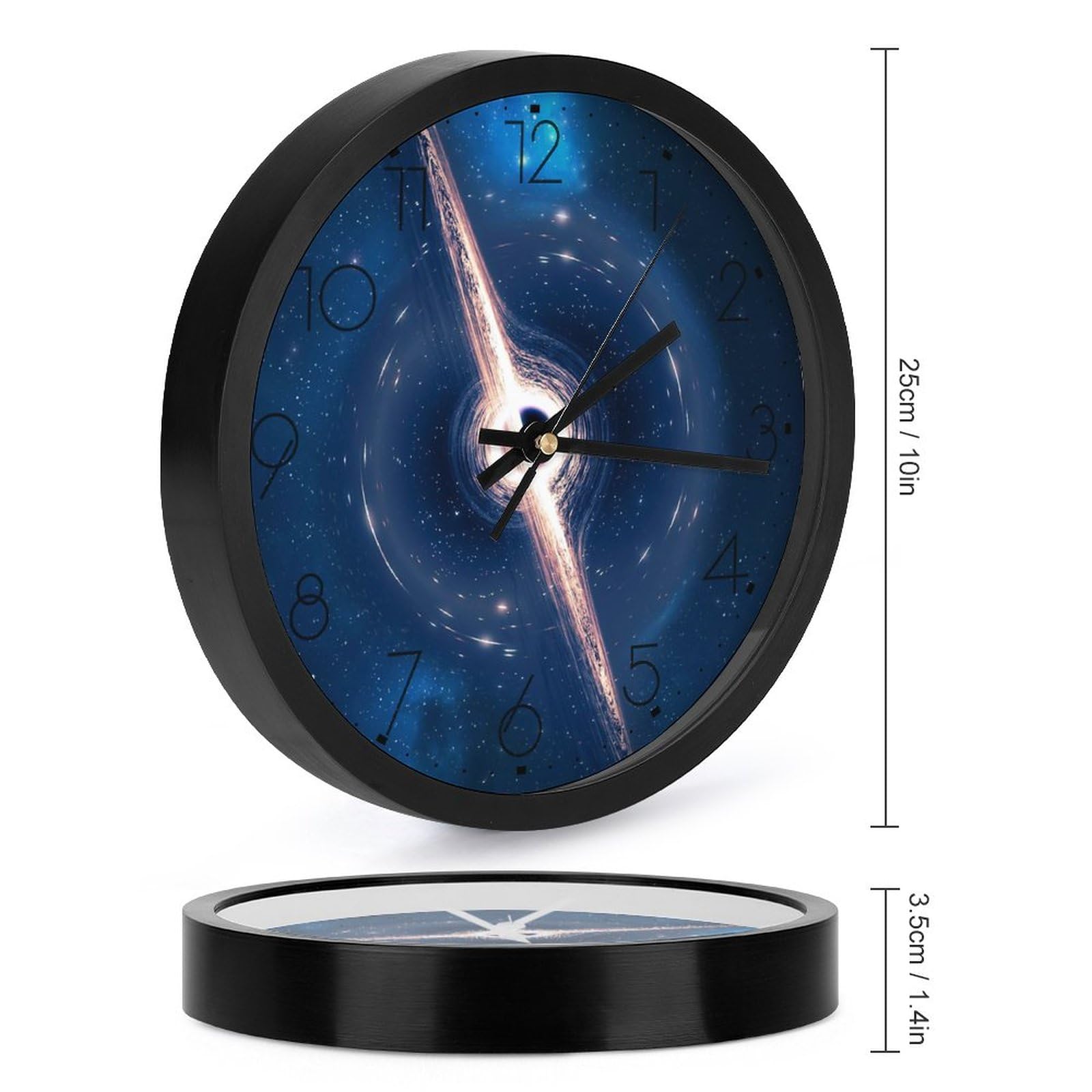Amazon.co.jp: 掛け時計 宇宙のブラックホール 時計 壁掛け 未来的な